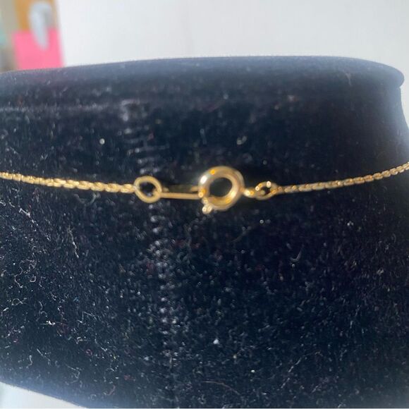 Reed & Barton Vintage Damascene Fan Pendant and Necklace - Picture 4 of 7